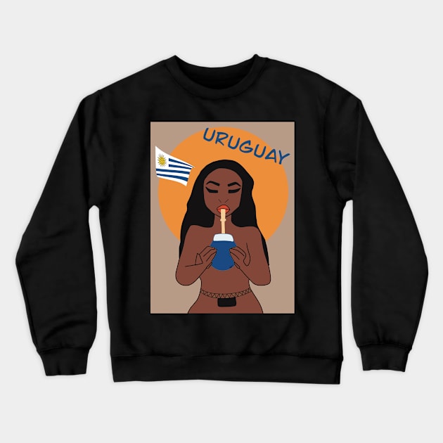 Uruguay Crewneck Sweatshirt by Giovanna Gil Alves
